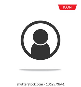 User Icon isolated on a white background 