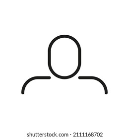 User Icon Isolated on White Background. Custom Symbol For Your Website, Logo, App, User Interface