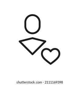 User Icon Isolated on White Background. Custom Symbol For Your Website, Logo, App, User Interface.