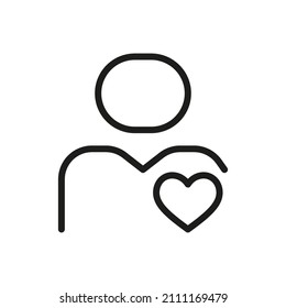 Icono de usuario aislado en fondo blanco. Símbolo personalizado para su sitio web, logotipo, aplicación, interfaz de usuario.