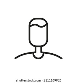 Icono de usuario aislado en fondo blanco. Símbolo personalizado para su sitio web, logotipo, aplicación, interfaz de usuario.