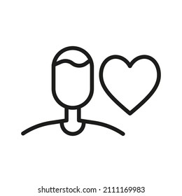 User Icon Isolated on White Background. Custom Symbol For Your Website, Logo, App, User Interface.