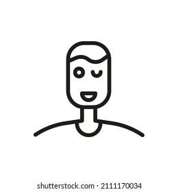 User Icon Isolated on White Background. Custom Symbol For Your Website, Logo, App, User Interface.