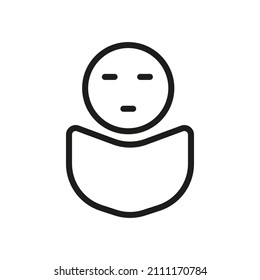 User Icon Isolated on White Background. Custom Symbol For Your Website, Logo, App, User Interface.