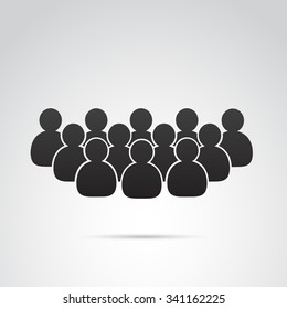 User icon isolated on white background. Vector art.