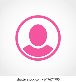 User Icon Isolated on White Background