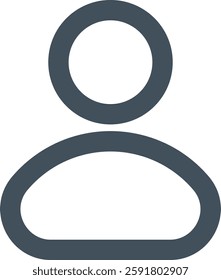 User icon. Line and glyph user avatar. Profile user icon. profile
