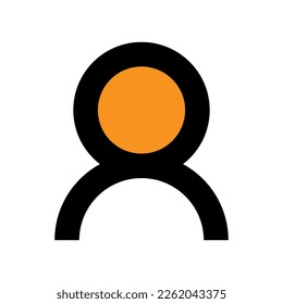 User icon line isolated on white background. Black flat thin icon on modern outline style. Linear symbol and editable stroke. Simple and pixel perfect stroke vector illustration.