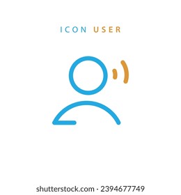 User icon with line vector type. Contains icons like male, female, profile, personal qualities and many other nice icons. It is suitable for applications and websites.
