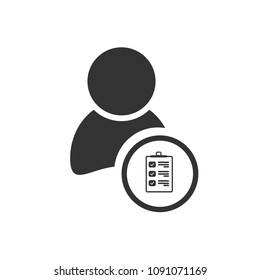 user icon and List symbol