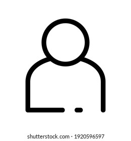 icono de usuario o logotipo símbolo de signo aislado ilustración vectorial - iconos vectoriales de estilo negro de alta calidad
