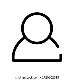icono de usuario o logotipo símbolo de signo aislado ilustración vectorial - iconos vectoriales de estilo negro de alta calidad
