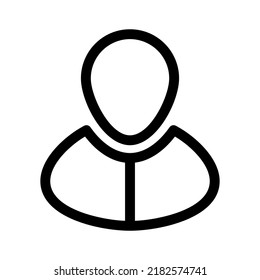 icono de usuario o logotipo símbolo de signo aislado ilustración vectorial - iconos vectoriales de estilo negro de alta calidad
