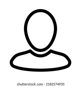 icono de usuario o logotipo símbolo de signo aislado ilustración vectorial - iconos vectoriales de estilo negro de alta calidad
