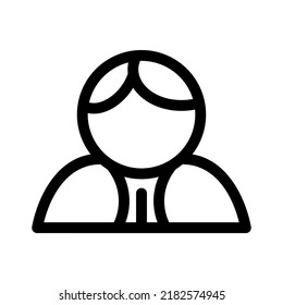 icono de usuario o logotipo símbolo de signo aislado ilustración vectorial - iconos vectoriales de estilo negro de alta calidad
