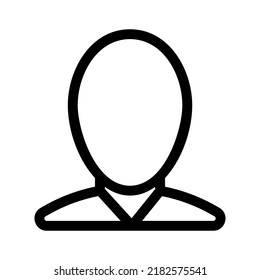 icono de usuario o logotipo símbolo de signo aislado ilustración vectorial - iconos vectoriales de estilo negro de alta calidad
