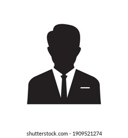 User Icon Of Man In Business Suit Symbol