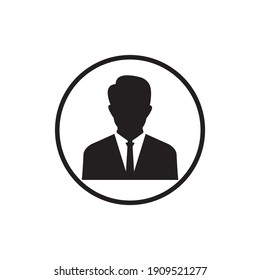 User Icon Of Man In Business Suit Symbol