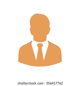 User icon of man in business suit.