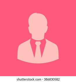 User icon of man in business suit.