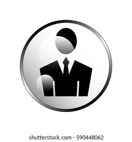 User Icon Man Business Suit Stock Vector (Royalty Free) 590448062 ...