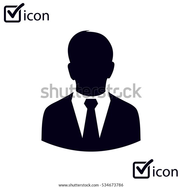 ビジネススーツを着た男性のユーザーアイコン のベクター画像素材 ロイヤリティフリー