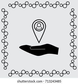 User icon, man vector illustration