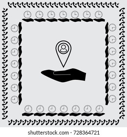 User icon, man vector illustration
