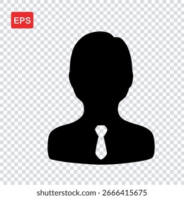 User icon, member icon, avatar icon, EPS format vector icon illustration file