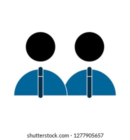 user icon - network user isolated, social member illustration - Vector network user