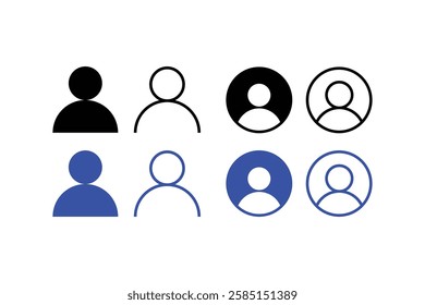 user icon no profile picture, new user icon. people icon set for mobile  apps, web and UI UX design