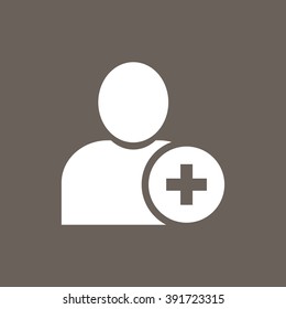 User Icon on Dark Gray Color. Eps-10.