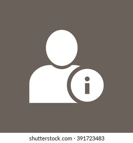 User Icon on Dark Gray Color. Eps-10.