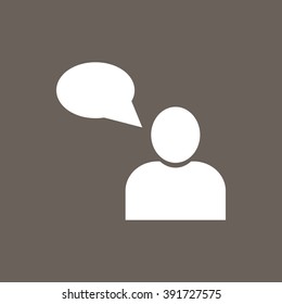 User Icon on Dark Gray Color. Eps-10.
