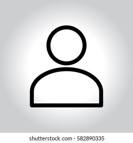 user icon on white background