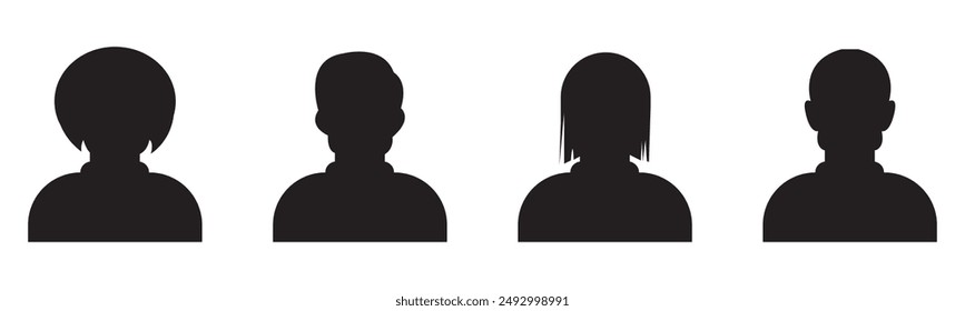 User icon and people line icon. People black vector icons. Squad icon. Two colored and black squad. People icons in modern simple flat and lines design. Vector illustration