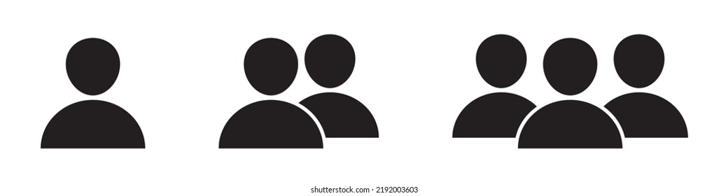 User Icon And People Icon, Team Icon, Group Icon, Solid Vector Illustration, Pictogram Isolated.