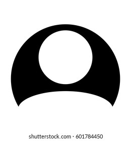 User Icon - Person Profile Avatar Sign of Human Symbol in Flat Color Vector Pictogram illustration