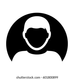 User Icon - Person Profile Avatar Sign of Human Symbol in Flat Color Vector Pictogram illustration