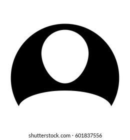 User Icon - Person Profile Avatar Sign of Human Symbol in Flat Color Vector Pictogram illustration
