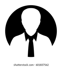 User Icon - Person Profile Avatar Sign of Human Symbol in Flat Color Vector Pictogram illustration