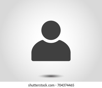 User Icon. Person Profile Sign. Vector Avatar Illustration. Office Human Web Symbol. Business Man Silhouette. Ui Head Internet. Male Social Member Thin Flat Pictogram. User, Icon, Profile, Sign, Admin