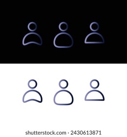 User icon, icon persona, groups icons 