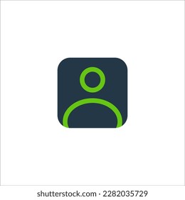 User icon. Profile account symbol icon for website design, mobile app, ui. Stock vector illustration isolated on white background.