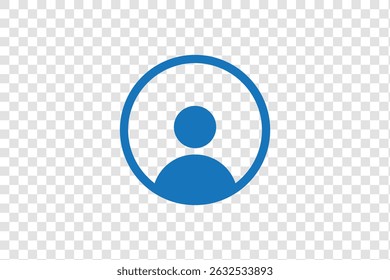 User icon. profile, avatar, Person Profile, User silhouette isolated on transparent background, icon for app or web site, user PNG