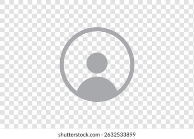User icon. profile, avatar, Person Profile, User silhouette isolated on transparent background, icon for app or web site, user PNG