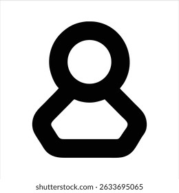 User icon. profile, avatar, Person Profile, User silhouette isolated on transparent background, icon for app or web site, user PNG