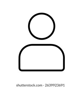 User Icon for Profile avatar person User silhouette isolated on background vector