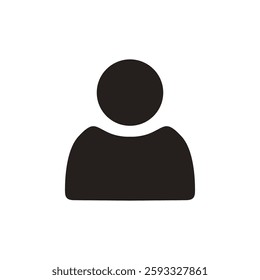 User icon. profile, avatar symbol, Person Profile, User silhouette isolated on white background, icon for app or web site, vector illustration
