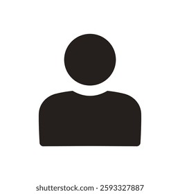 User icon. profile, avatar symbol, Person Profile, User silhouette isolated on white background, icon for app or web site, vector illustration